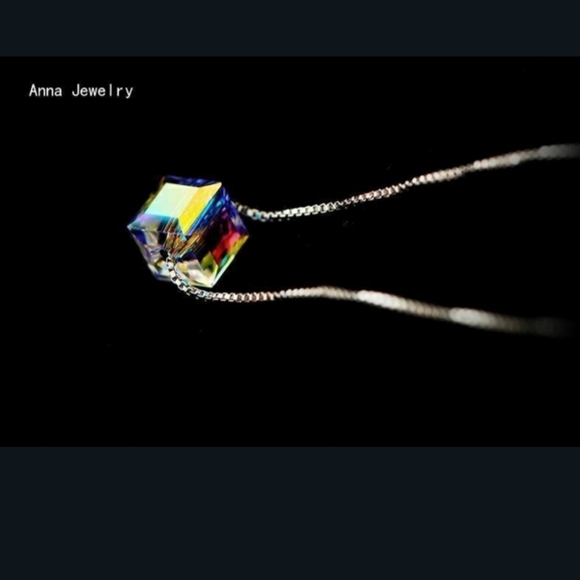 🌈Square Block, color changing, necklace - Picture 4 of 9